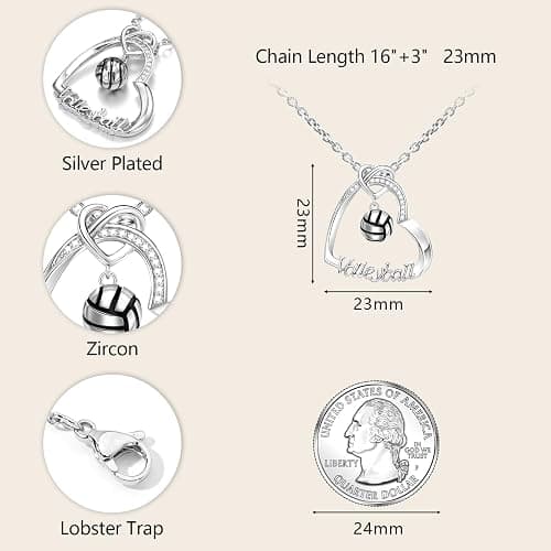 Alissl Basketball/Soccer/Softball/Volleyball Necklace for Teen Girls Women, Adjustable Sport Jewelry Accessories Birthday Christmas Gift for Sports Lovers Daughters Mom Sister Wife Friends Grandma thumbnail 6