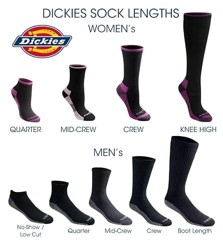 Dickies Women's Dri-Tech Moisture Control Crew Socks (6 & 12 Pairs) thumbnail 5
