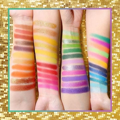 UCANBE EXOTIC FLAVORS Neon Eyeshadow Makeup Palette - 48 Colorful High Pigmented - Rainbow Matte Shimmer Glitter Eye Shadow Make Up Pallet Gift Set thumbnail 3