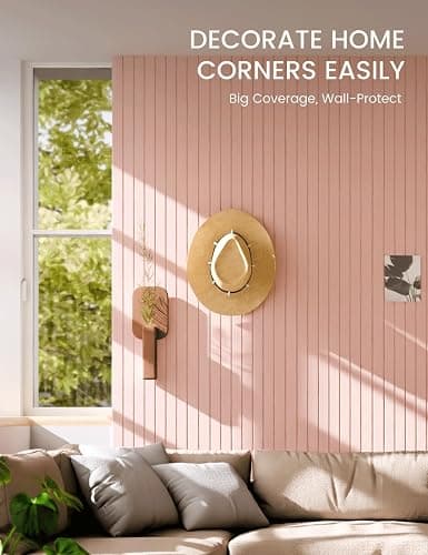 Fluxynara 48" x 36" Large Felt Bulletin Board, Pink | 12 Pack Cork Board Alternative with 60 Safe Adhesive Tabs, Pin Boards for Wall Decor, Home, Office, Classroom,Dorm thumbnail 3