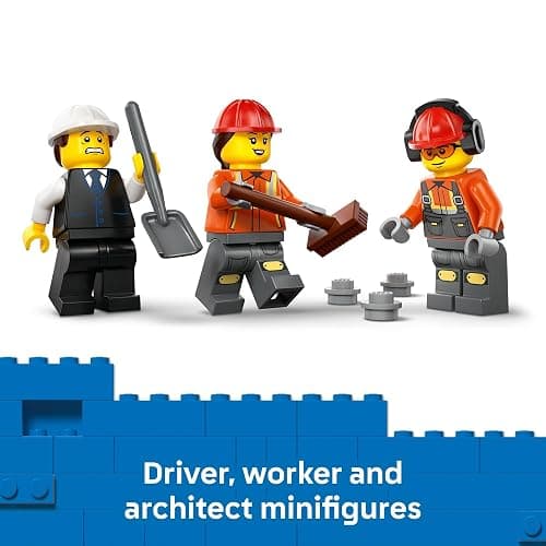 LEGO City Cement Mixer Truck Building Toy for Boys & Girls, Ages 7+ - Pretend Play Construction Toy W/Rotating Drum & 3 Worker Minifigures - Gift Idea for Birthdays - 60478 thumbnail 5