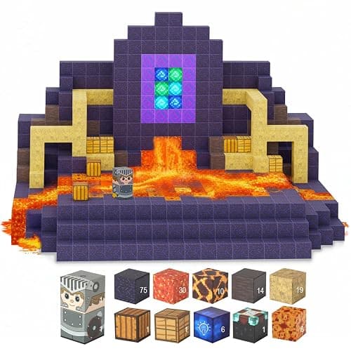 Silvadom Unterwelt Set mit 165 Teilen I Magnete zum Bauen für fantasievolle Kinderwelten I magnetische Bausteine Kinder I Magnetic Tiles & magnetsteine Kinder I Spielzeug ab 3 Jahre entdecken - Image 1