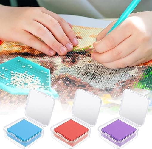 Rhinestone Picker Tools for Bedazzling Kit - 5D Diamond Painting Glue & B7000 Jewelry Glue for Craft, with 3 Picker Pens, 7-in-1 System Trays, 1 Brush, 10Pcs Clay, All-in-One Diamond Art Painting Set thumbnail 7