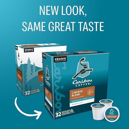 Caribou Coffee Caribou Blend, Keurig Single-Serve K-Cup Pods, Medium Roast Coffee, 32 Count(Pack of 1) thumbnail 2