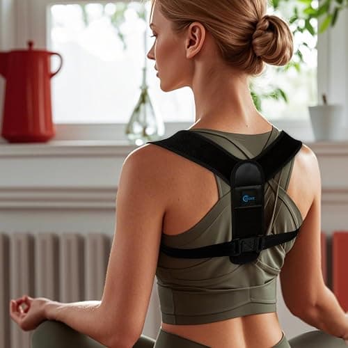 GROKIE Posture Corrector for Women and Men – Adjustable Back Brace for Posture Support,Comfortable and Breathable Back Straightener for Pain Relief (Medium/Large) thumbnail 6