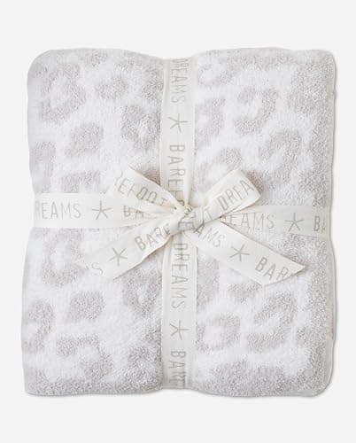 Barefoot Dreams® CozyChic® Barefoot in the Wild Throw, Cream-Stone, 54"x72" thumbnail 8