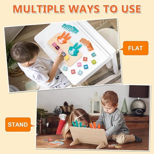 GUEETIC® Preschool Math Manipulatives Learning Toys for Toddlers 2-4 | Montessori Number Counting Block Toys for Kids, Educational Toys for 3-5 Year Old Boys Girls Christmas Birthday Gifts thumbnail 5