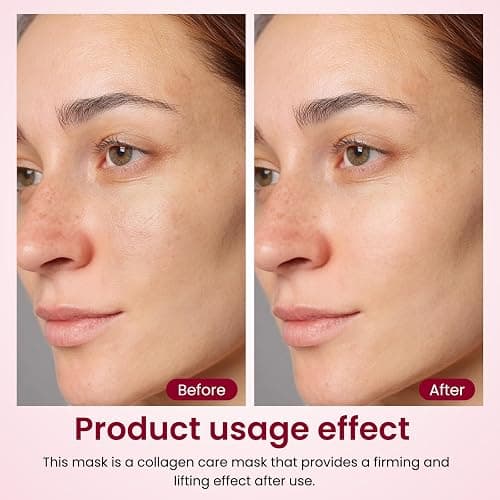 QuasBio Collagen Face Mask Overnight,Collagen Face Mask 2.0,Bio-Collagen Real Deep Mask,Glow up Firm Skin Deep Hydrating Masks for Wrinkle Reduction and Pore Minimization-Like Glass Skin(2Box,8 pc) thumbnail 3