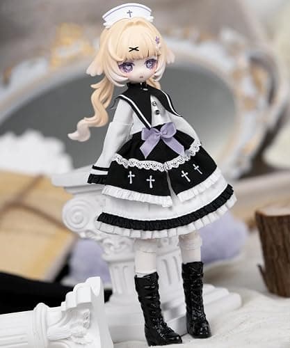 CALEMBOU 1/8 BJD Blind Box, Meki Oblivion's Luminaria Series Decorative Ball Jointed Doll, Articulated Dress Up Figure, Collectible Display Model for Birthday, Random 1 Box thumbnail 7
