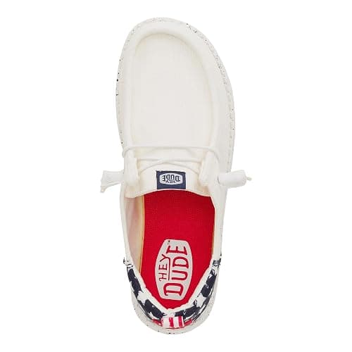 HEYDUDE Wendy Funk Americana Stars, Women’s Shoes, Women’s Slip-on Loafers, Comfortable & Light-Weight thumbnail 3