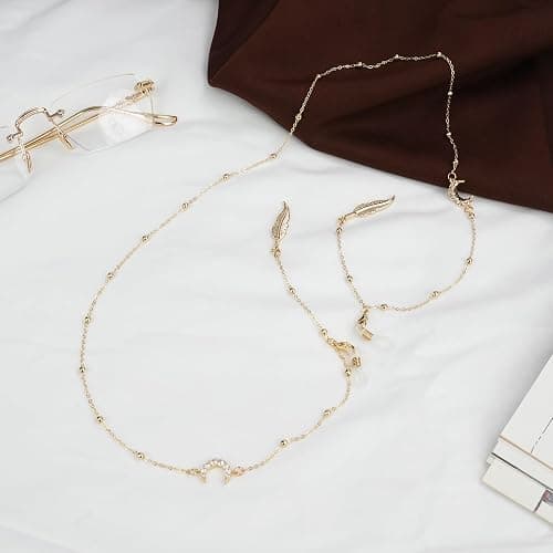 shionreiy Stylish Women's Glasses Chain - Eyeglass & Sunglasses Chains Holder for Around Neck, Eyewear Retainer Strap thumbnail 7