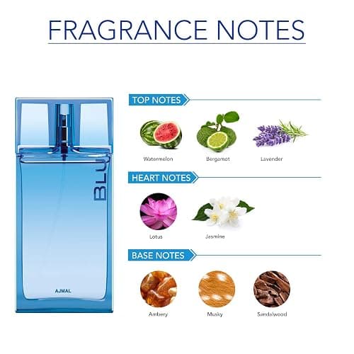 Ajmal Blu EDP Original, 90 mL, transparent thumbnail 2