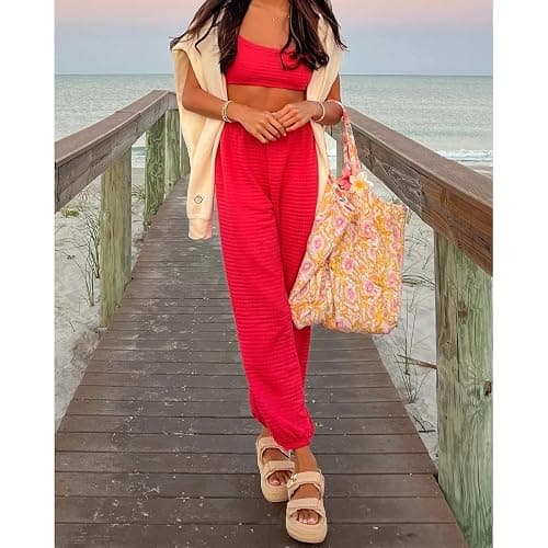 SOVANYOU Raffia Platform Wedge Sandals for Women Comfortable Summer Beach Sandals Open Toe Slingback Platform Sandals with Adjustable Double Buckle - 7 - Natural Raffia thumbnail 4