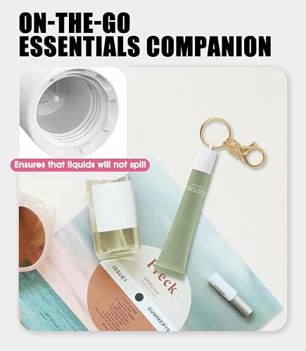 Sonnorel Lip Gloss Keychain Compatible for Summer Fridays Lip Balm, Lipgloss Cap and Holder Set thumbnail 3
