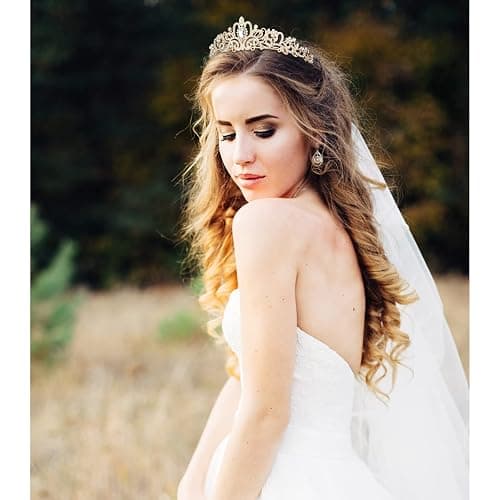 CIEHER Tiara Crowns for Women & Girls - Bridal, Wedding, Prom, Quinceanera, Birthday & Christmas Crown Gifts thumbnail 3