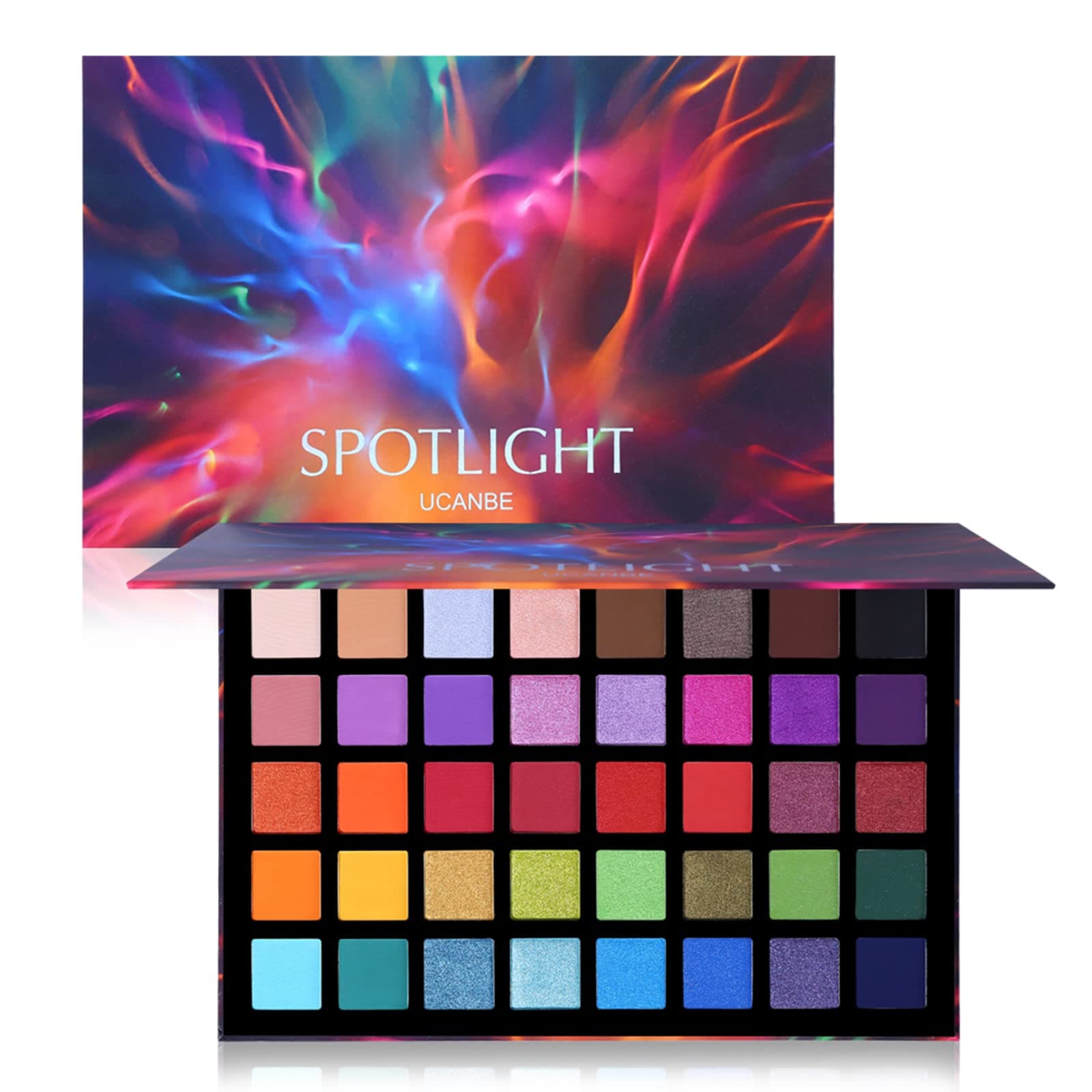 UCANBE Eyeshadow, 40 Colours, Waterproof, Eye Makeup Palette, Durable, Matt, Highly Pigmented thumbnail 8