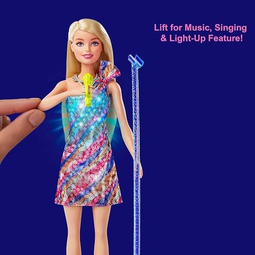 Barbie Big City, Big Dreams Singing Barbie “Malibu” Roberts Doll (11.5-Inch Blonde) with Music, Light-Up Feature, & Accessories, Gift for 3-7 Years, GYJ21 thumbnail 3