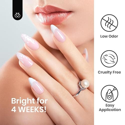 beetles Gel Polish Swirl Nail Art White Gel Liner Nail Polish 1 pcs 7ml Classic White Color Nails Art Paint for Thin French Tip Line Soak off Uv Lamp Manicure Salon thumbnail 6