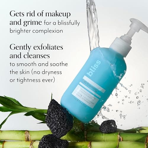 Bliss Fab Foaming 2-In-1 Cleanser and Exfoliator with Bamboo Buffers - 6.4 Fl Oz - Oil-Free Gel Face Wash - Makeup Remover - Vegan & Cruelty Free - Fab Foaming - 2-In-1 Cleanser thumbnail 3