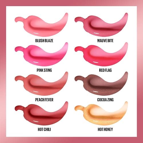 MAYBELLINE Lifter Gloss Lifter Plump, Plumping Lip Gloss with Chili Pepper and 5% Maxi-Lip, Blush Blaze, Sheer Pale Pink, 1 Count thumbnail 6