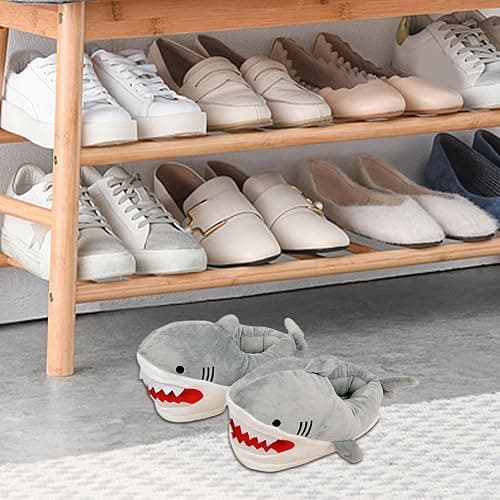 Ancsttu Whale Slippers Soft Comfortable Plush Warmth Indoor Slippers | Cartoon Winter Indoor Outdoor Home Shark Slippers for Men Women Soft Plush Warm Snug Breathable Bringing Comfort Fun thumbnail 6