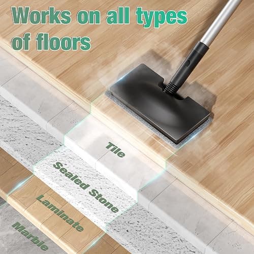 11-in-1 Steam Mop - Detachable Handheld Steam Cleaner with 380mL Tank, 260℉ Floor Steamer for Hardwood, Tile, Grout, Windows, Bath & Kitchen - 3-Level Steam Control, Multi-Purpose Floor Steam Cleaner thumbnail 4