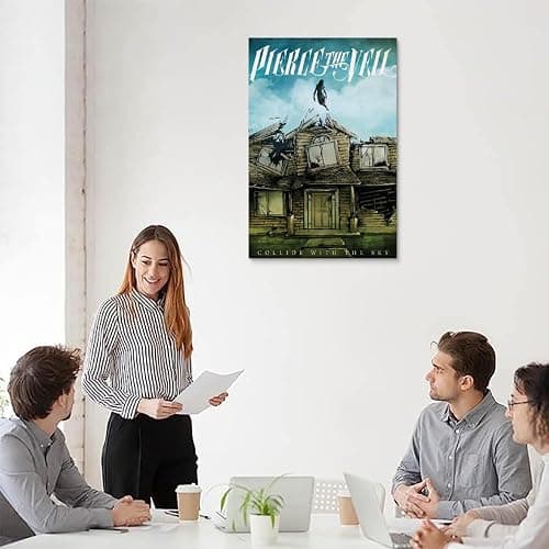 MAIX Pierce The Veil Collide With The Sky Poster Canvas Art Poster Bedroom Decor Posters 08x12inch(20x30cm), Unframe-style thumbnail 5