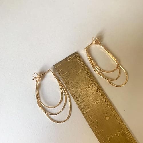 YESLADY Tassel Earrings for Women Gold Plated Silver Chain Earrings Dainty Minimalist Dangle Drop Studs thumbnail 4