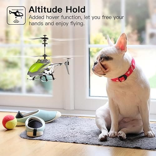 Cheerwing Remote Control Helicopter,SYMA S107H Mini RC Helicopter with Gyro,Altitude Hold, One Key Take Off/Landing for Adults Kids(Green) thumbnail 3