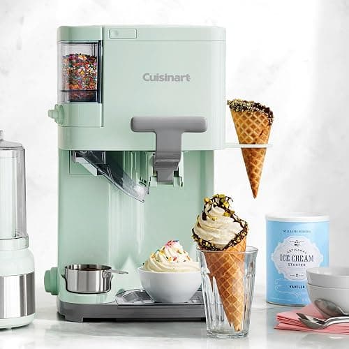 Cuisinart Soft Serve Ice Cream Machine- Mix It In Ice Cream Maker for Frozen Yogurt, Sorbet, Gelato, Drinks 1.5 Quart, Mint Green, ICE-48 thumbnail 8