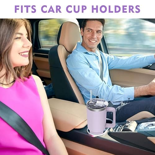 HNCY Mug Isotherme avec 2-en-1 Couvercle, 1180ML Tumbler avec Paille et Poignée, Tasse Isotherme en Acier Inoxydable, Travel Mug Tumbler Gobelet Isotherme thumbnail 2