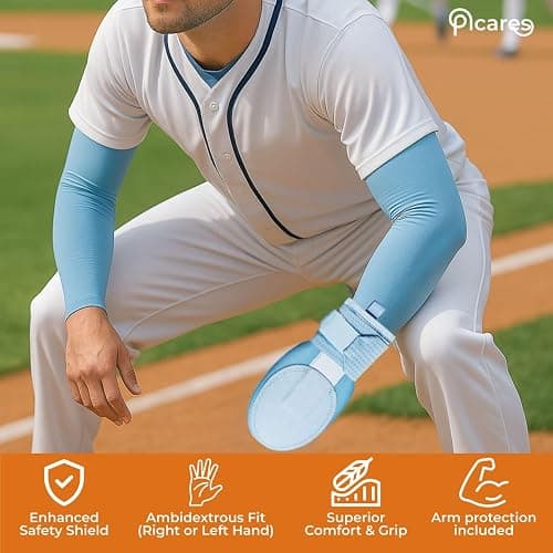 PICARES Sliding Mitt for Baseball - Youth Sliding Mitt - Protective Glove for Baseball Training and Games - Arm Protector Included thumbnail 3