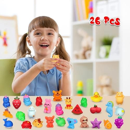 nobasco Squishies, 26 Pack Mochi Squishy Toys - Kawaii Cat Squishys Slow Rising Animals - Party Favors, Goodie Bag, Birthday Gifts, Mini Squishies Stress Reliever Toy thumbnail 2