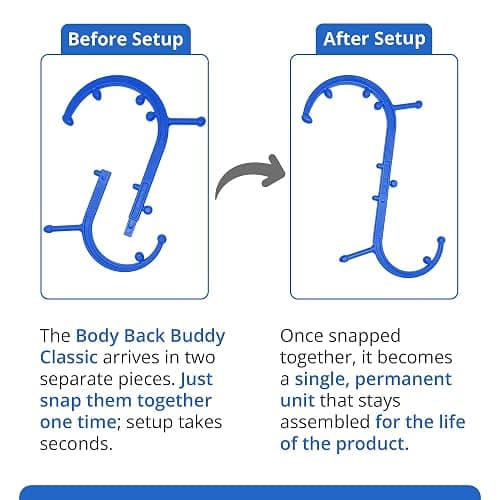 Body Back Buddy Classic USA Made Handheld Full Body Massage Cane Pressure & Trigger Point Massage Tool for Deep Tissue Pain Relief - Dual Massage Hooks for Back, Shoulder, Neck. Manual Back Massager thumbnail 4