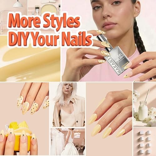 Makartt 15ml Yellow Gel Nail Polish One-Coat Pigment HEMA Free thumbnail 3