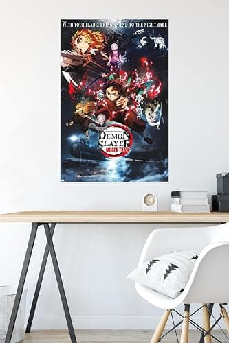 Trends International Demon Slayer: Mugen Train - Collage One Sheet Wall Poster, 34L x 22.4W, Unframed Version thumbnail 4