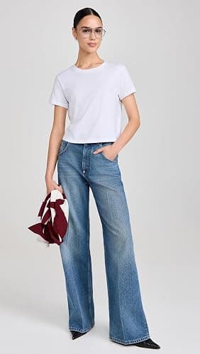 Madewell Women's Slub Boxy-Crop Tee thumbnail 5