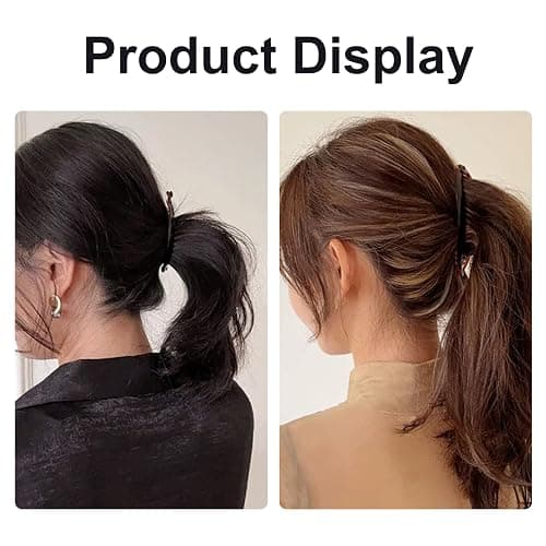 4 Pcs Banana Hair Clips for Fine Hair and Thick Hair, Fishtail Small Banana Hair Clip,for Women Bananas Clip Double Comb Long Hair Clips Ponytail Hair Comb Bananas thumbnail 5