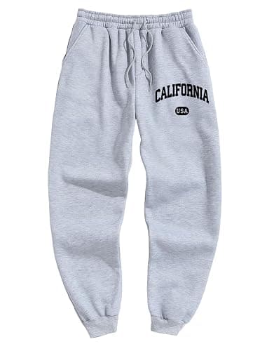 ZAFUL Men's Graphic Sweatpants Drawstring Casual Joggers Pants Baggy Straight Gym Running Workout Pants with Pocket - Image 1