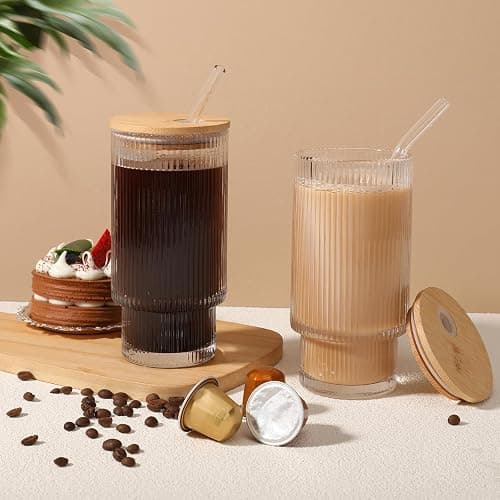 Glass iced coffee cups thumbnail 4