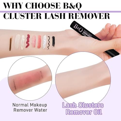 B&Qaugen B&Q Lash Remover for Lash Clusters 10 ML Lash Cluster Remover Cluster Lash Remover Cluster Lash Bond Remover Lash Adhesive Remover Lash Glue Remover Lash Bond and Seal Remover（Remover-10ML） thumbnail 5