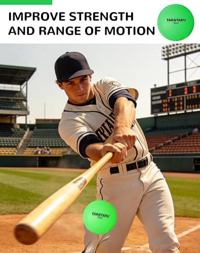 Tarutaru Weighted Balls for Baseball & Softball [9 Pack, 16 oz] Practice Heavy Ball for Hitting, Batting & Pitching Training, Improve Power and Mechanics, 2.85inch thumbnail 6