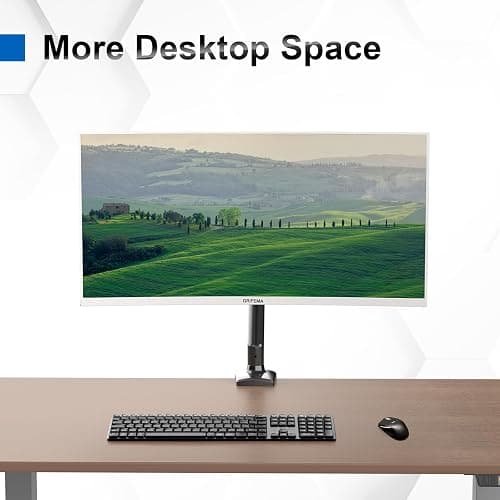 GRIFEMA GB2003-1, Support Ecran PC Moniteur de 13-32 Pouces, Bras Ecran PC VESA 75x75-100x100 MM, Rotation à 360°, Réglable en Hauteur, Charge Maximale de 9 KG, Noir thumbnail 7