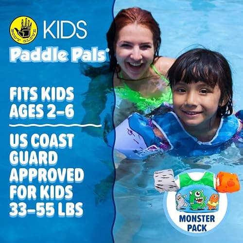 Body Glove Paddle Pals Learn to Swim Coast Guard Approved Kids Life Jacket PFD thumbnail 3