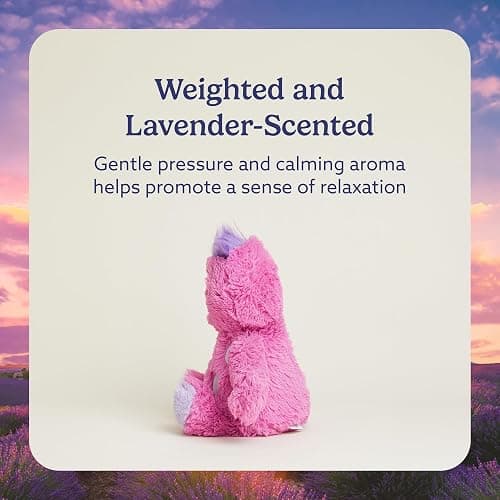 Warmies Microwavable & Weighted Stuffed Animals, Pink Monster - Heated Stuffed Animal Plushie for Warmth & Comfort - Cute Soft Plush Toys for Adults & Children (Boys, Girls, Babies & Toddlers) thumbnail 3