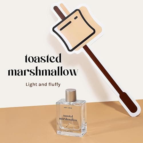 Just Juice Toasted Marshmallow - Vanilla Perfume for Women and Men - Gourmand Mini Travel Perfume with Caramel, Marshmallow, Amber Notes - 0.33 oz thumbnail 3