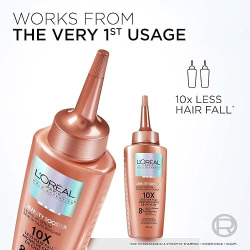 L'Oréal Paris Hair Expertise Density Booster Hair Serum, Leave In Serum, with Aminexil-R for Fall Due to Breakage, For Thinning and Fine Hair, Pack of 1, 102ml thumbnail 3