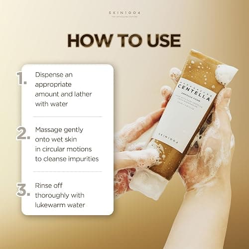SKIN1004 Madagascar Centella Ampoule Foam, 4.23 fl.oz, Korean Face Cleanser & Makeup Remover with Centella Asiatica, Gentle Daily Cleanser for Soft Skin, Korean Skin Care thumbnail 7