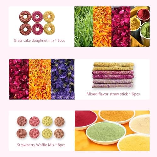 Dbeans Flourishing Rabbit Chew Toys 20PCS, Various Tastes, Rabbit Treats and Toys for Bunnies and Guinea Pigs, Promotes Dental Care and Digestion thumbnail 5