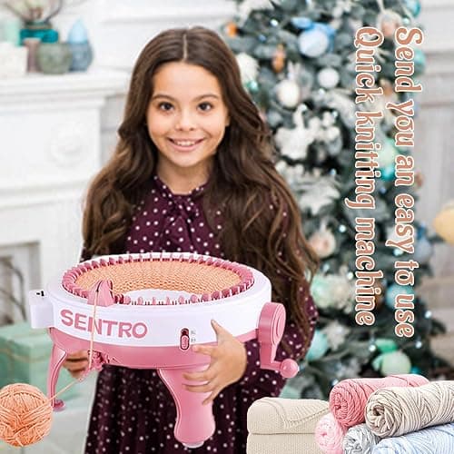 SENTRO Knitting Machine 48 Needles with Row Counter, Crochet Knitting Loom Machine for Beginners thumbnail 6